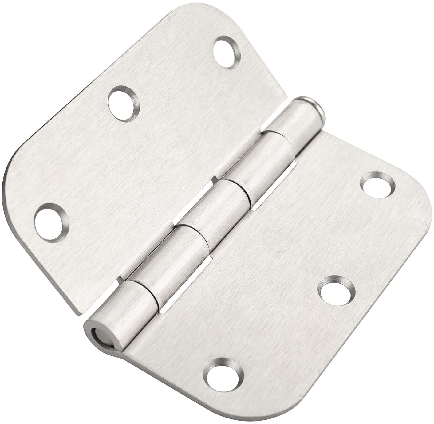 Goldenwarm 18 Pack 3.5 inch Door Hinges Brushed Nickel Drawer Hinges