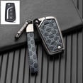 thumbnail image 1 of Car Key Fob Cover Case Protector Zinc Alloy Leather Car Smart Remote Key Fob Case Cover For Toyota Camry 2018-up, 1 of 6