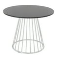 thumbnail image 4 of LumiSource Silver Metal, Black MDF Canary Cosmo Dining Table, 4 of 4