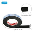 thumbnail image 2 of Uxcell 3/4"W x 5/64"T x 16.4Ft EVA Single Sided Foam Tape, Black 2Pcs, 2 of 6