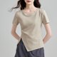 thumbnail image 4 of mfyjkho Tops Para Mujer, Blusa Informal De Manga Corta Con Capucha Y Cuello Redondo De Talla Grande Para Mujer Tops Para Mujer Xxl, 4 of 4