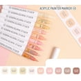 thumbnail image 1 of LANGUO Soft Tip Acrylic Markers 9 Colors/Set for Drawing Smart Opaque Foldable Student Marker, 1 of 7