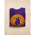 thumbnail image 3 of Halloween Town Sweatshirt Women -Image by Shutterstock, Female Medium, 3 of 4