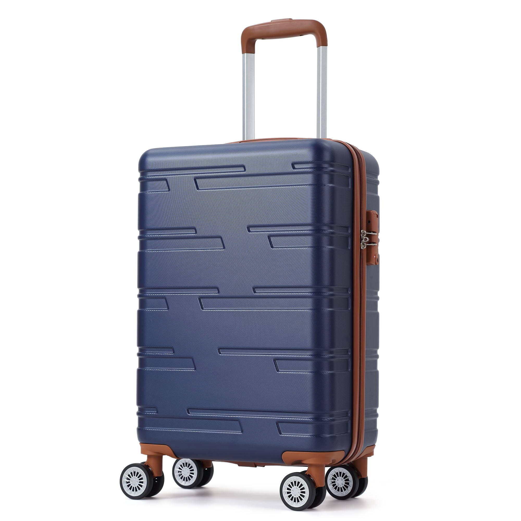 24" Expandable Hard Shell Carry On Luggage with No Noise Spinner Wheels, 77L ABS Hardside Carry On Suitcase with TSA Lock, Lightweight Hardshell Suitcase with Adjusts in 3 Stages for Trips, Vacations