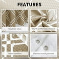 thumbnail image 4 of Brown Reeple Ombre Shower Curtain, Modern Geometric Pattern Bathroom Shower Curtains with 12 Hooks, Waterproof Shower Curtain, Durable and Machine Washable, 72 x 72 inches, 4 of 6