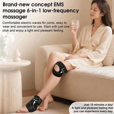 Cordless Knee Joint Warm Wrap, Rechargeable Portable Body Relax Wrap, 6 Modes 9 Adjustable Levels Heating Support for Knee Elbow Shoulder