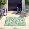 thumbnail image 2 of Pioneer Flower Floral Print Flannel Non Slip Door Rugs,Washable Door Mats Indoor,Decorative Door Mats,Dirt-Resistant and Absorbent Doormat for Entrance,Bedroom,Kitchen,Bathroom,23.5"x16", 2 of 5