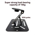 thumbnail image 1 of Support de Projecteur Universel avec Vis de 1/4 Pouce pour Bureau, Support de Projecteur Pliable Réglable pour Plafond et Mur Noir, 1 of 7