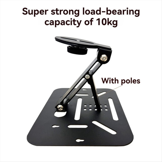 Support de Projecteur Universel avec Vis de 1/4 Pouce pour Bureau, Support de Projecteur Pliable Réglable pour Plafond et Mur Noir