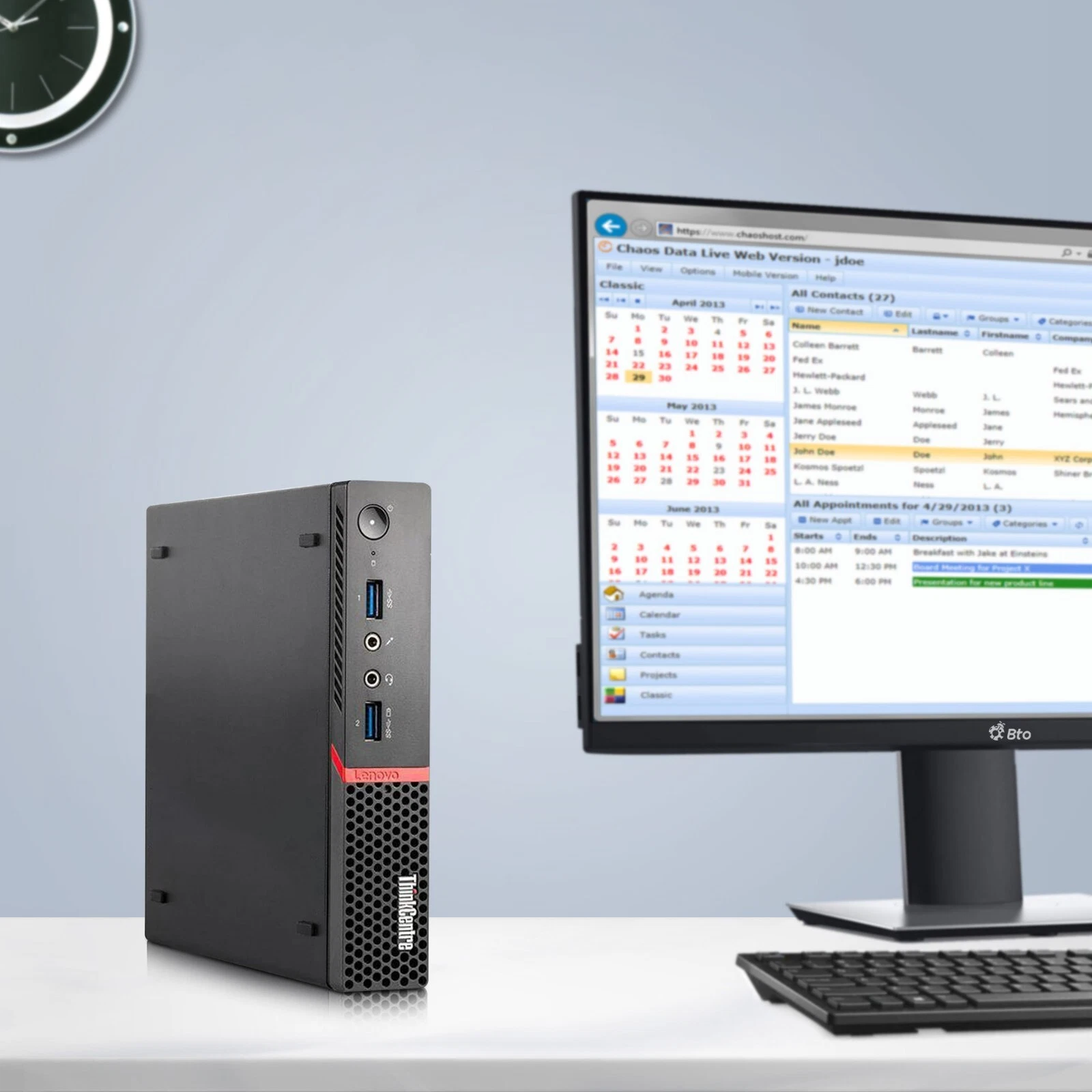 Restored Lenovo Mini Desktop PC - Intel Core i3-6th Gen (3.20 GHz) - 8GB DDR4 RAM, 128GB SSD - Wi-Fi, Keyboard & Mouse - Win 11 Pro (Refurbished)
