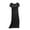 Black, variant on Cotton Nightgowns For Women Soft Breathable Summer Sleep Dress Short Sleeve Long-Length Comfy Plus Size Casual Homewear Moisture-Wicking Anti-Static