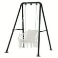 thumbnail image 5 of A-Frame Hammock Chair Stand – Foldable Swing Stand, Porch Swing Frame, Heavy-Duty Foldable Steel Hammock Stand – Supports Up To 300 Lbs – Indoor/Outdoor Use – Stand Only – Black, 5 of 9