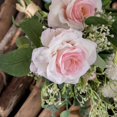thumbnail image 5 of Artificial Fake Flowers Plants Silk Flower Arrangements Wedding Bouquets Decorations Plastic Floral Table Centerpieces for Home Kitchen Garden Party Décor (Pink), 5 of 14
