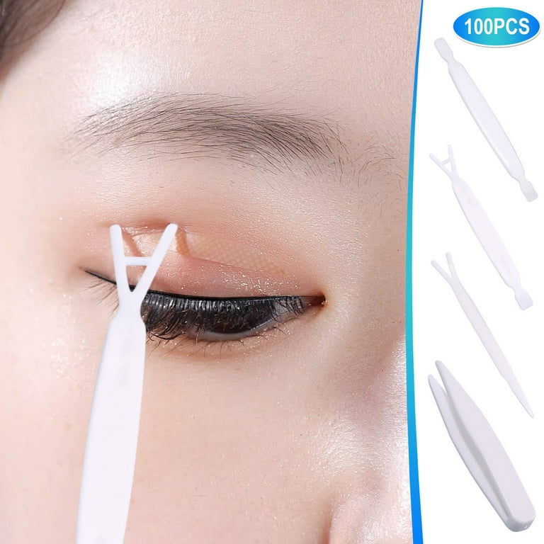 Double Eyelid Patch Fork Shaped Forming Rod Auxiliary Tool Rod Double Eyelid For Eyelash Curlers