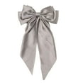 thumbnail image 2 of LShunze Hair Bows for Women, Big Bow Hair Clips for Girls, Silky Satin Hair Bows Clips Oversized Long Tail, Large Hair Barrettes Cute Aesthetic Hair Accessories, Metal Bow Hair Clips, 2 of 8