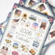 thumbnail image 4 of 2026 Bucket List Calendar –2026 Inspirational 12-Month Wall Calendar with Illustrated Pages & DIY Friendly Design for Mindful Living, 4 of 5