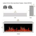 thumbnail image 5 of Litedeer Homes Electric Fireplace Insert ZEF78VA Litedeer Latitude II Wall Mounted Electric Fireplace with App, Amber 58 inch, 5 of 5