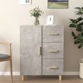 thumbnail image 1 of vidaXL Sideboard Concrete Grey 69.5x34x90 cm Engineered Wood, 1 of 5
