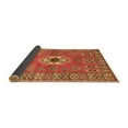 thumbnail image 2 of Ahgly Company Indoor Round Geometric Brown Traditional Area Rugs, 5' Round, 2 of 4