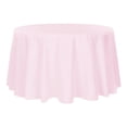 thumbnail image 1 of 1 Pc, Round Polyester 132" Tablecloth - Pastel Pink For Weddings, Trade Shows, Showrooms, Events, 1 of 1
