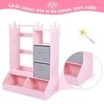thumbnail image 3 of Girls dress - up closet con mirror y touch light: para niños wardrobe con clothing rack y almacenamiento estantes, 3 of 10