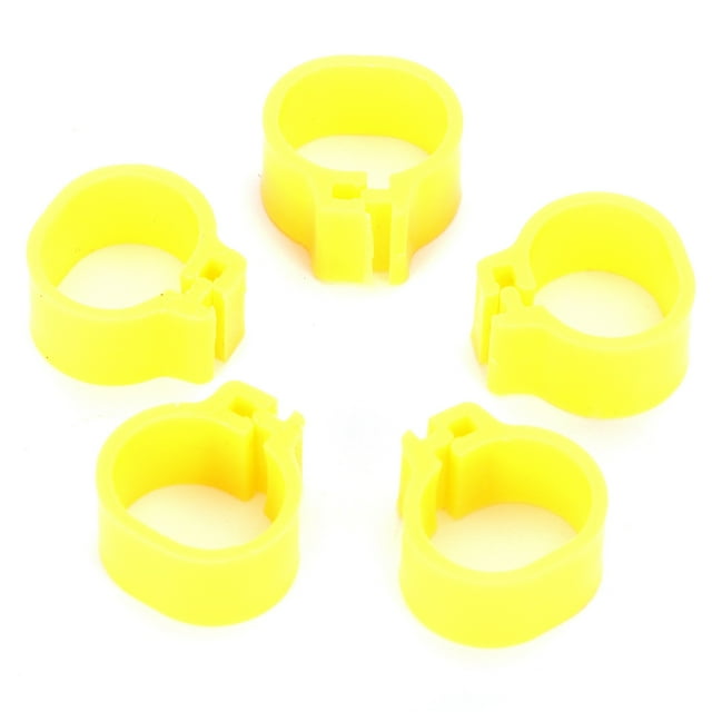 Pigeons Clip Ring, Easily Identify Whether Your Pigeons Is With The Neighbor's Pigeons High-quality Plastic Poultry Foot Ring For Outdoor For Pigeons Yellow