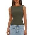 thumbnail image 4 of MATN Women Sexy Boat Neck Tank Top Summer Y2K Going Out Basic Cami Shirt 9081 White L-1, 4 of 4