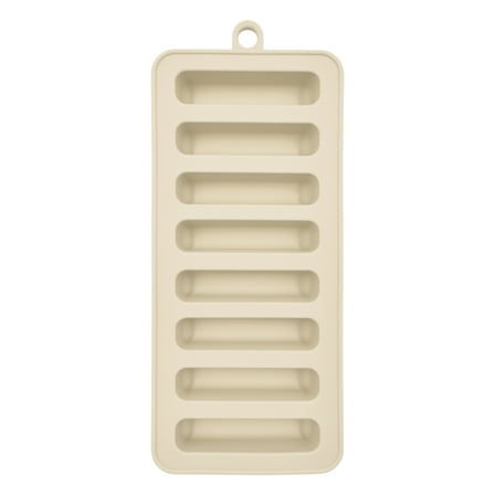 Mainstays, Ice Cube Tray, Silicone Water Bottle Ice Tray, Beige, silicone, useful for everyday beverage storage.