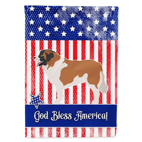 Carolines Treasures BB8422CHF Moscow Watchdog American Flag Canvas House Size  Large multicolor