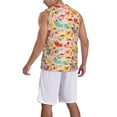 thumbnail image 2 of Naloa Colorful Chicken Basketball Jersey Reversible Men's Mesh Athletic Sports Shirts Training Practice S-4XLXX-Large, 2 of 6