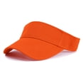 thumbnail image 4 of Sports Sun Visor Hats Athletic Cotton Adjustable Cap for Women and Men Orange, 4 of 5