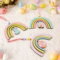 thumbnail image 5 of Wooden Pendant Create Atmosphere Unfading Delicate Wooden Easter Rainbow Pendant, 5 of 5