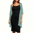 thumbnail image 5 of Shrysg Women's Flowing Chiffon Shawl Wrap Scarf Solid Color Casual Lightweight Cover-Up for Weddings Parties Daily Wear Dark Gray, 5 of 7