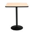 thumbnail image 3 of KFI Studios Mode 3.5' Square Bistro Table, Natural, Black Base, 3 of 5
