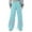 Light Blue, variant on Pants for Women Autumn Casual Wide Leg Bow Tie Printed Relaxed Fit Sports Loose Comfortable Trouser Pants for Women