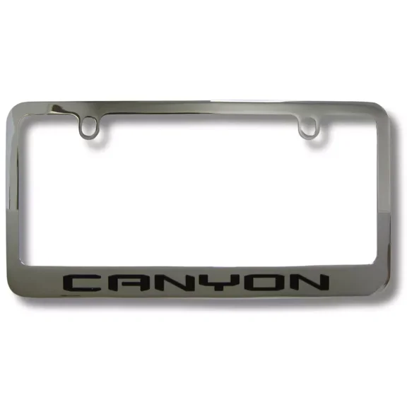 GMC Canyon Engrave Logo Solid Brass Chrome License Plate Frame Official Licensed