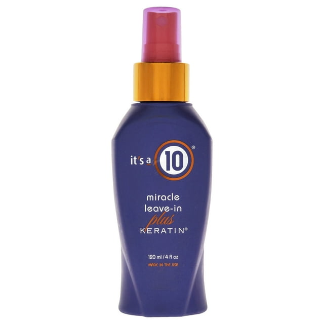 Miracle Leave In Plus Keratin por Its A 10 para unisex - Spray de 4 oz Its A 10 Its A 10