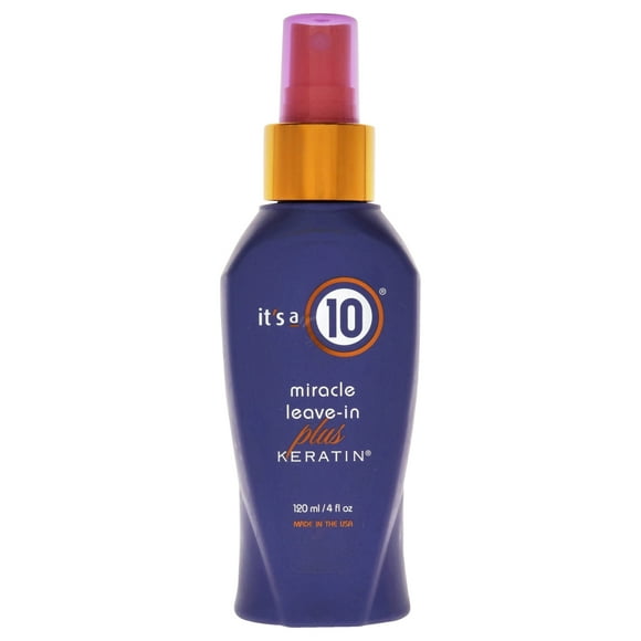 Miracle Leave In Plus Keratin por Its A 10 para unisex - Spray de 4 oz Its A 10 Its A 10