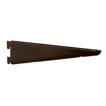 

Knape & Vogt 4PK 7 Black Dual Track Heavy Duty Shelf Bracket Slotted For 1-1/4 A