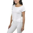 thumbnail image 4 of ToBeInStyle Women's Sheer Asymmetric Scoopneck T-Shirt, 4 of 4