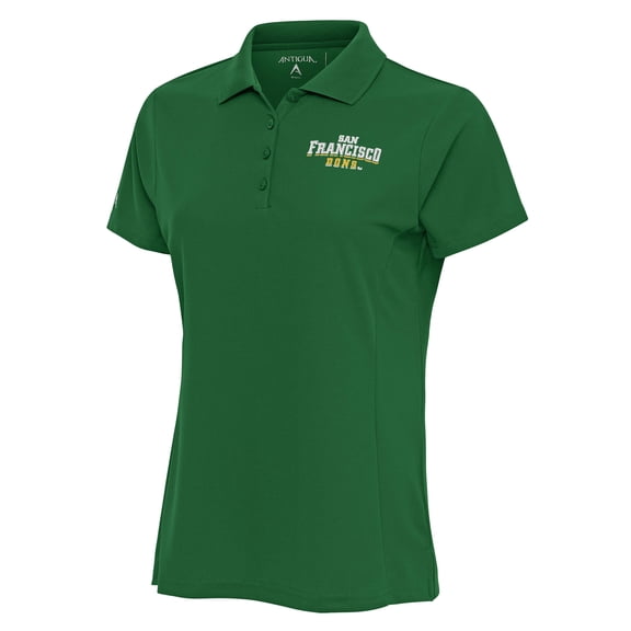 Women's Antigua Green San Francisco Dons Legacy Pique Polo