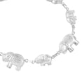 thumbnail image 3 of Majestic Royal Thai Elephants Linked Sterling Silver Charm Bracelet, 3 of 4