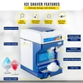 thumbnail image 3 of HCY 110V Electric Shaved Ice Machine 250W Snow Cone Maker Tabletop w/Adjustable Ice Texture, Ice Shaving Machine 265LBs/hr for Home and Commerical Use, 3 of 6