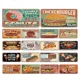 thumbnail image 2 of Cartel de metal de aluminio con diseño de comida deliciosa vintage, cartel de pizza, pan caliente, sándwich, donas, póster de metal, decoración de pared para el hogar, cafetería y restaurante, 2 of 5