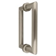 thumbnail image 2 of CRL MT6X6BN Brushed Nickel 6" MT Series Round Tubing Mitered Corner Back-to-Back Pull Handle, 2 of 5