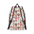 thumbnail image 2 of Yiaed Colorful Donuts Print Backpack, Premium Laptop Backpack, Travel Backpack for Women, Lightweight Backpacks, Comfortable Back Pack-Medium, 2 of 7