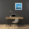 thumbnail image 3 of DeRice, Julie 15x15 White Modern Wood Framed Museum Art Print Titled - The Lighthouses I, 3 of 4