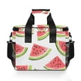 thumbnail image 7 of FORMRS Insulated Cooler Bag 24 Cans Capacity Soft Leakproof Lunch Box with Side Pockets, Cartoon Watermelon, 7 of 7