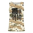 thumbnail image 4 of UVEASISHA USA Flag Patriotic Tank Tops for Men Sleeveless Stars and Stripes Graphic Tee Big and Tall Fitness Muscle Tanks Khaki XXL, 4 of 5