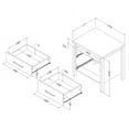 thumbnail image 5 of South Shore Munich 2-Drawer Nightstand - End Table with Storage Brown, 5 of 12